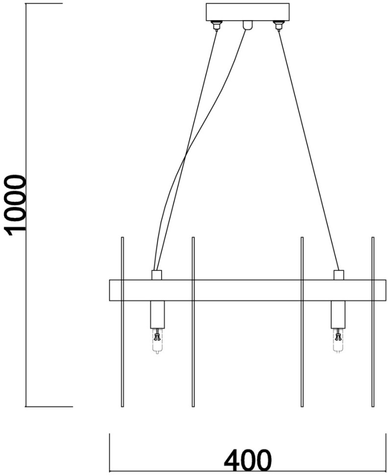 FR5141PL-08BS1 FREYA подвесная люстра Deserto, G9*8*35W, 40см