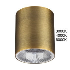 7137/12CL ODEON LIGHT HIGHTECH Накладной светодиодный светильник BRIM, 12W, 960Лм, 3000K/4000K/6000K, угол рассеивания 36°, бронза