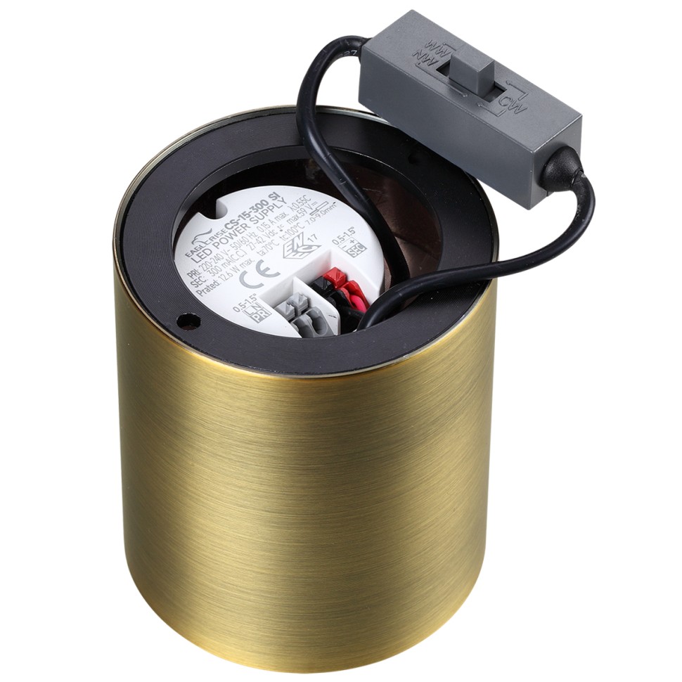 7137/12CL ODEON LIGHT HIGHTECH Накладной светодиодный светильник BRIM, 12W, 960Лм, 3000K/4000K/6000K, угол рассеивания 36°, бронза