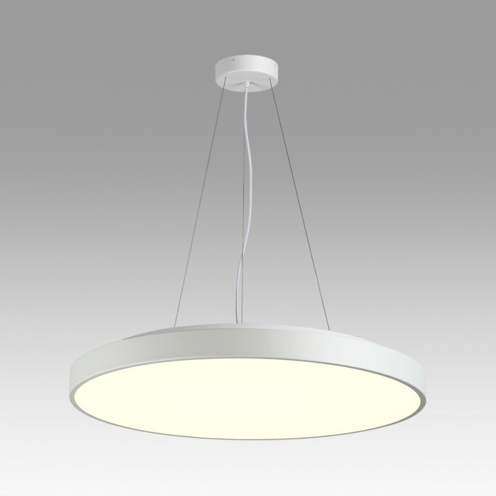 7755/92L SONEX MITRA Белый накладной/подвесной светодиодный светильник QUASAR - 2й свет LED (80W+12W) 3000K+3000K, металл/акрил, 80см диаметр