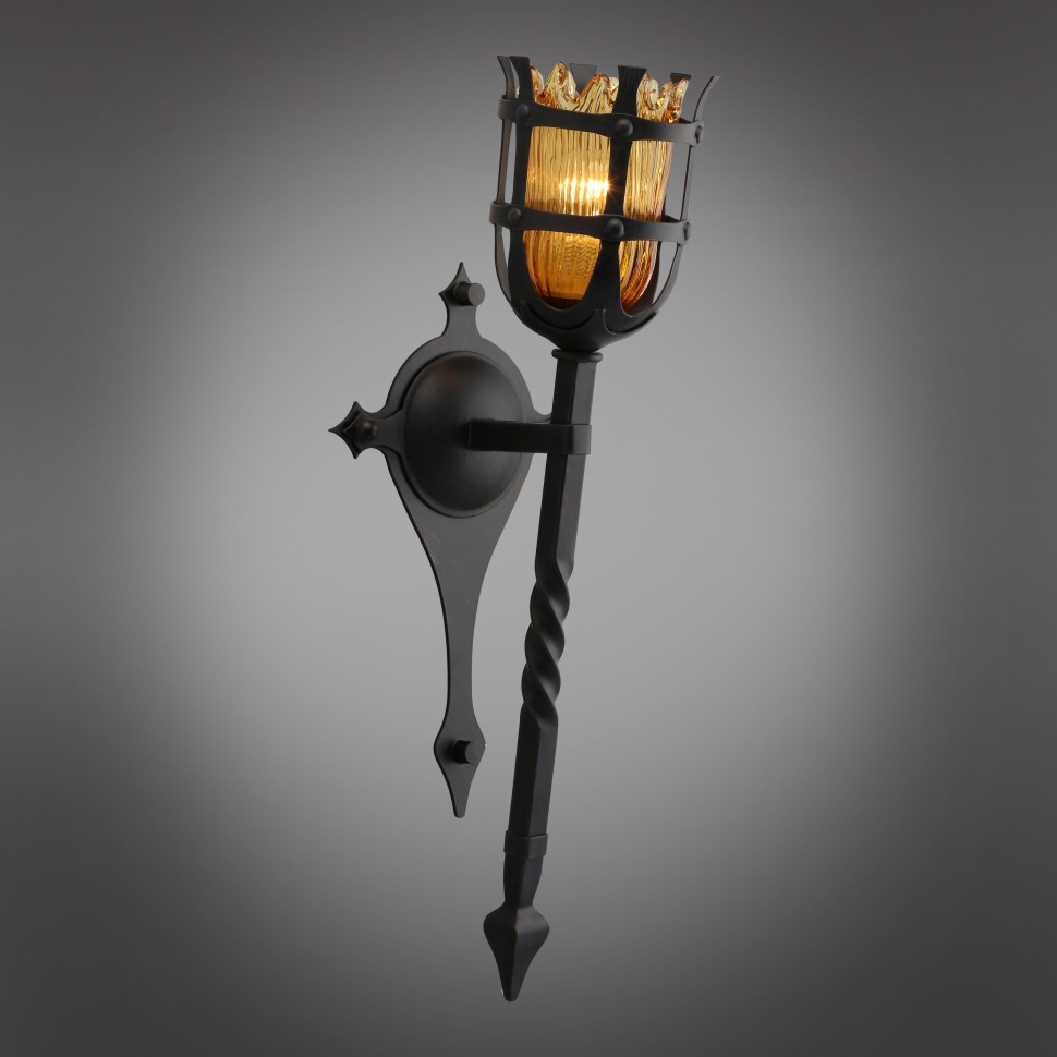 APL.500.01.01 APLOYT Simona настенный светильник "Факел" под ковку, в замковом стиле