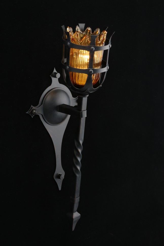 APL.500.01.01 APLOYT Simona настенный светильник "Факел" под ковку, в замковом стиле