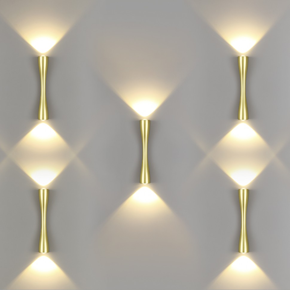 4292/10WL Odeon Light золотистая настенная LED подсветка ANIKA, 10W, 3000K