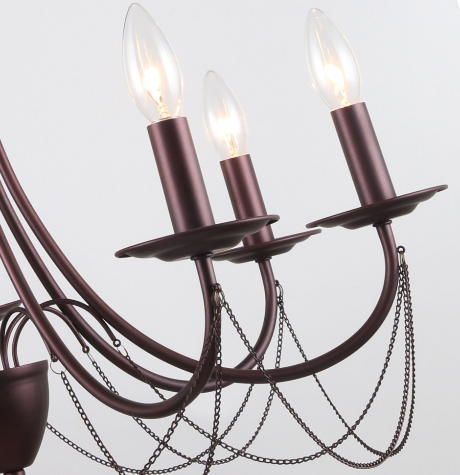 2590-7P F-PROMO подвесная люстра Plini, коричневый