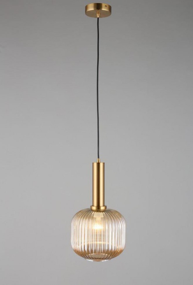 OML-99406-01 OMNILUX Triscina подвесной светильник 20см диаметр, бронза, бежевый