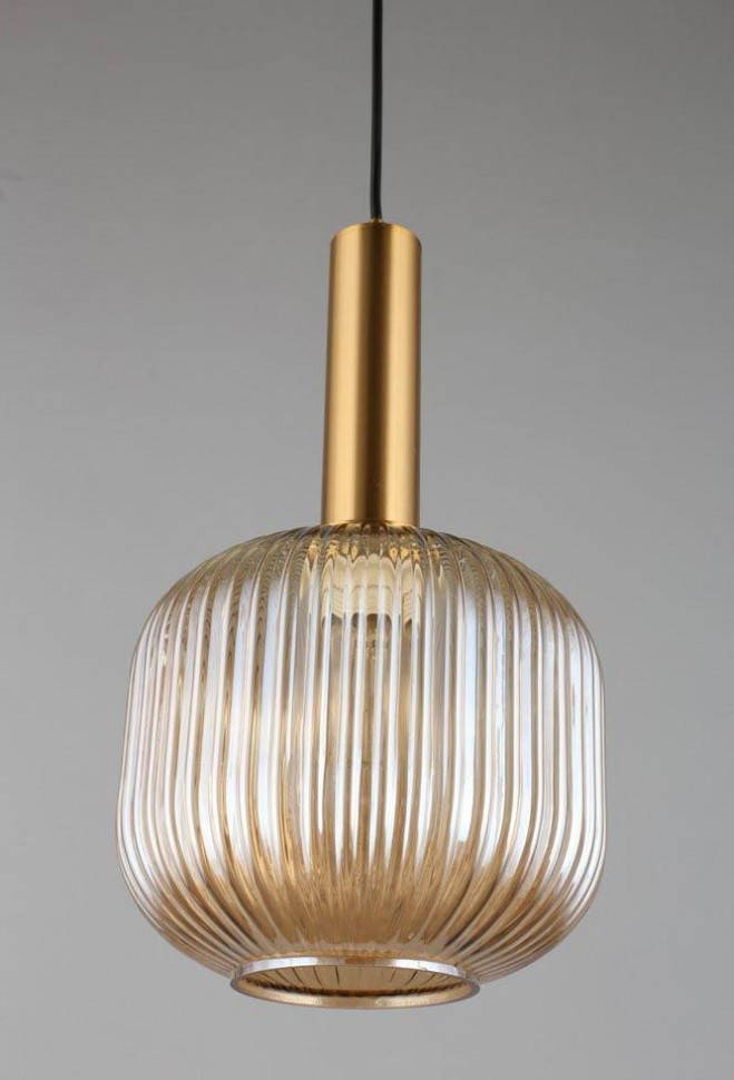 OML-99406-01 OMNILUX Triscina подвесной светильник 20см диаметр, бронза, бежевый