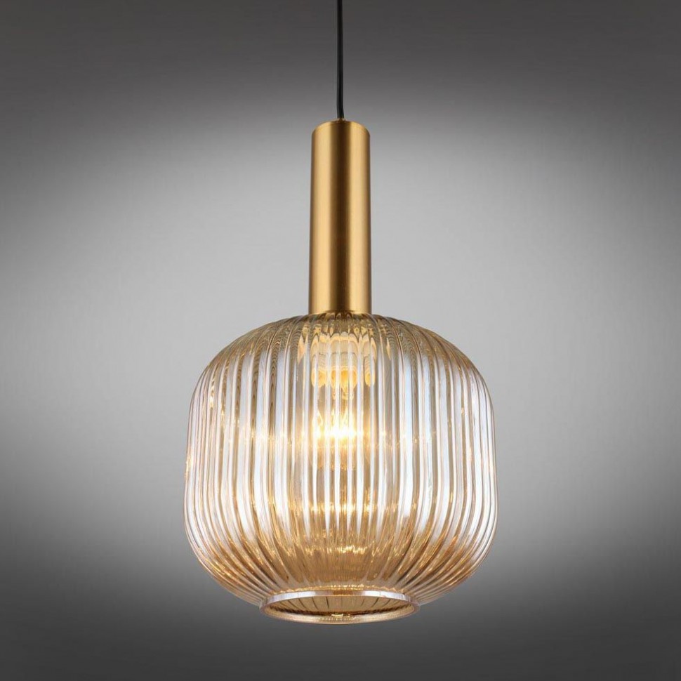 OML-99406-01 OMNILUX Triscina подвесной светильник 20см диаметр, бронза, бежевый