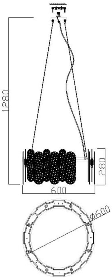 FR5141PL-08BS FREYA подвесная люстра Deserto, G9*8*35W, 60см