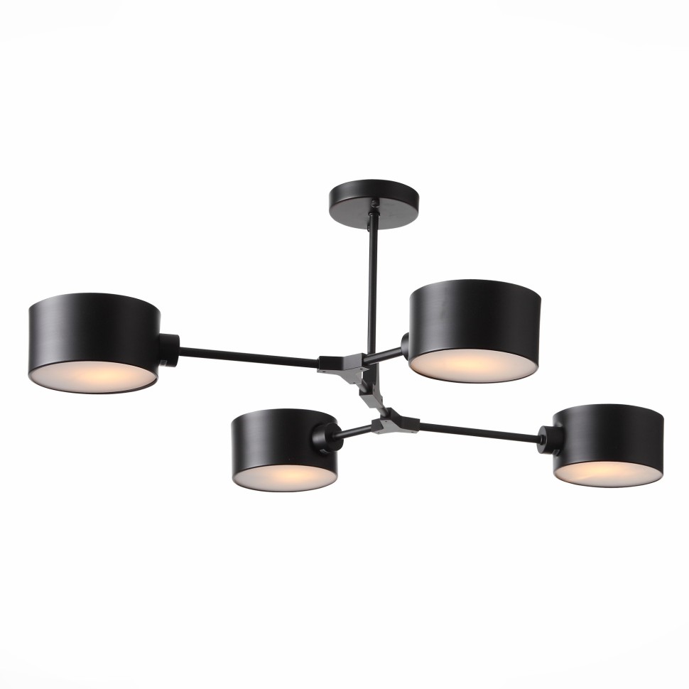 SLE183402-04 EVOLUCE черный потолочный светильник на штанге Gimento, E14*4*40W