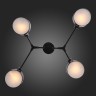SLE183402-04 EVOLUCE черный потолочный светильник на штанге Gimento, E14*4*40W