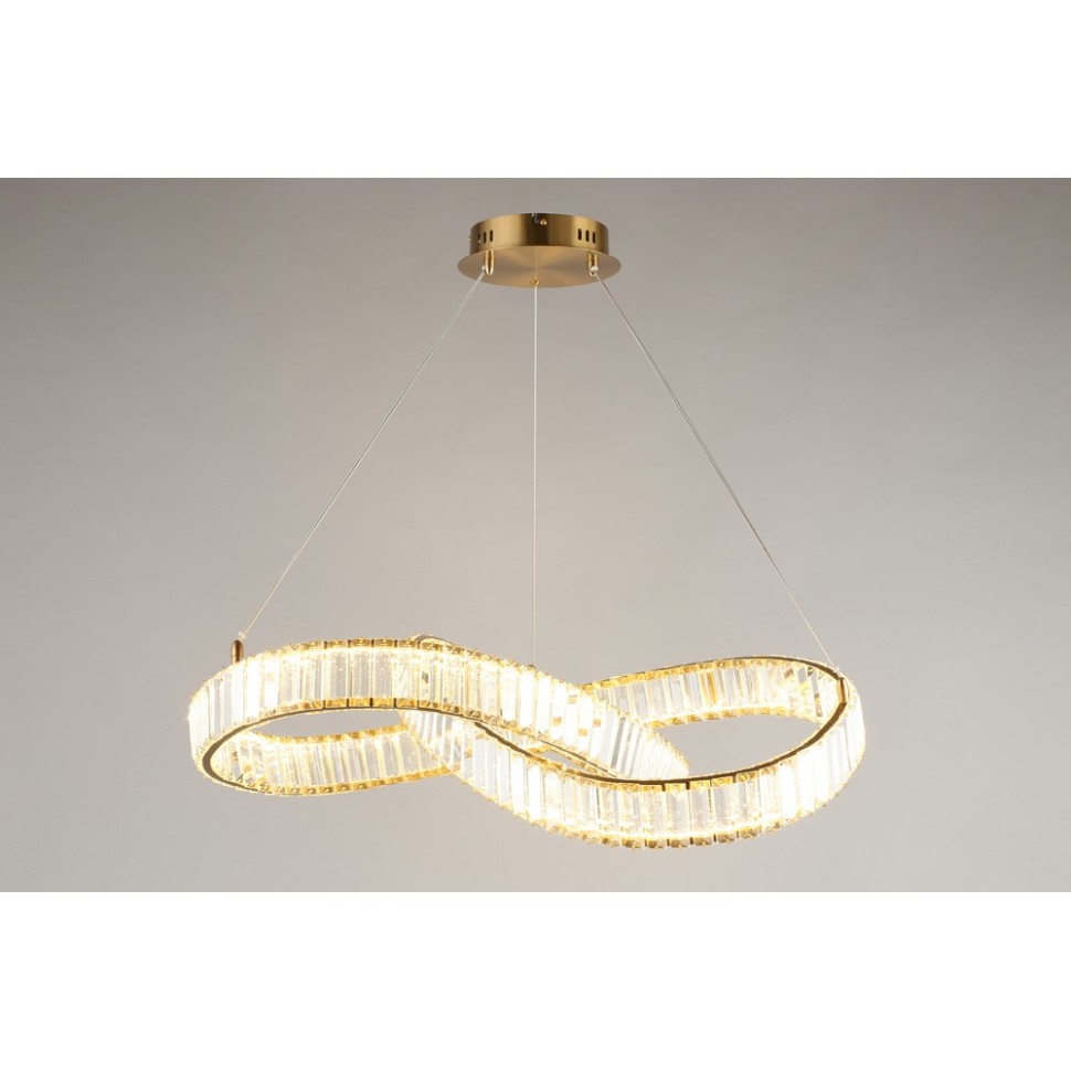 APL.045.03.48 Aployt подвесная светодиодная люстра Olimp, хрусталь, бронза, 48W, 3000K