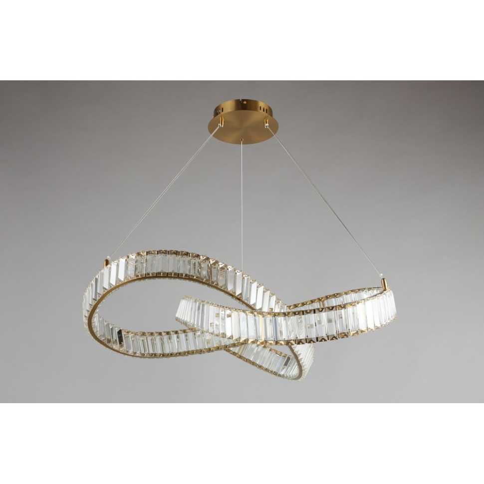 APL.045.03.48 Aployt подвесная светодиодная люстра Olimp, хрусталь, бронза, 48W, 3000K