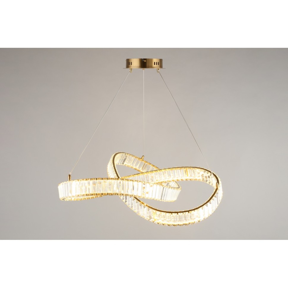 APL.045.03.48 Aployt подвесная светодиодная люстра Olimp, хрусталь, бронза, 48W, 3000K