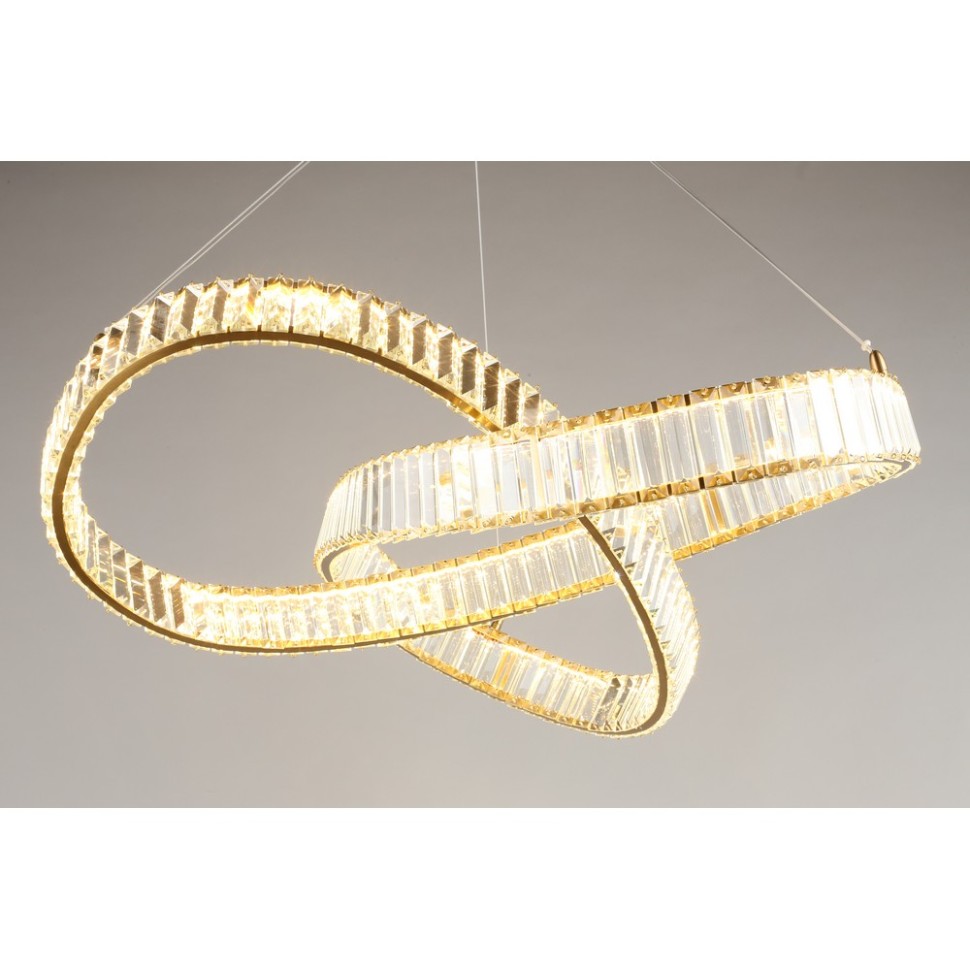 APL.045.03.48 Aployt подвесная светодиодная люстра Olimp, хрусталь, бронза, 48W, 3000K