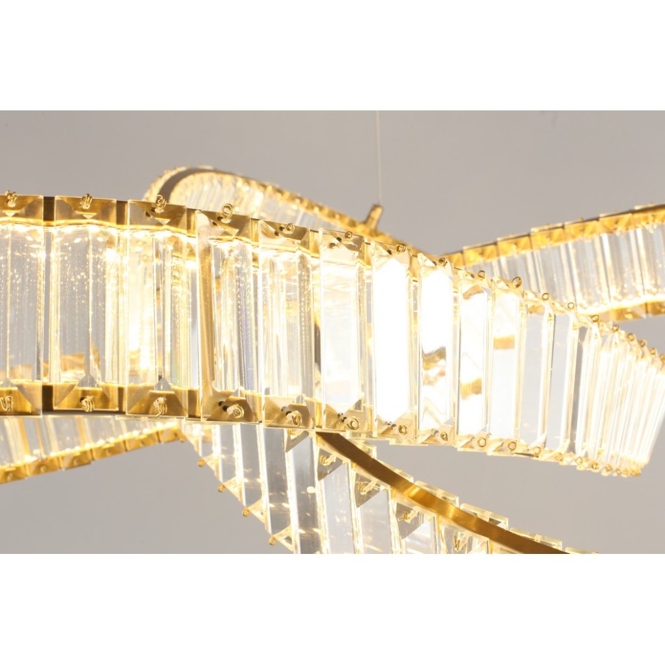 APL.045.03.48 Aployt подвесная светодиодная люстра Olimp, хрусталь, бронза, 48W, 3000K