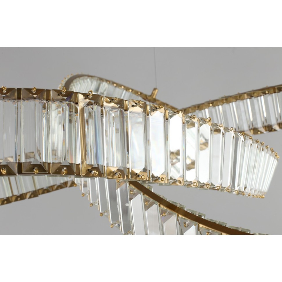 APL.045.03.48 Aployt подвесная светодиодная люстра Olimp, хрусталь, бронза, 48W, 3000K