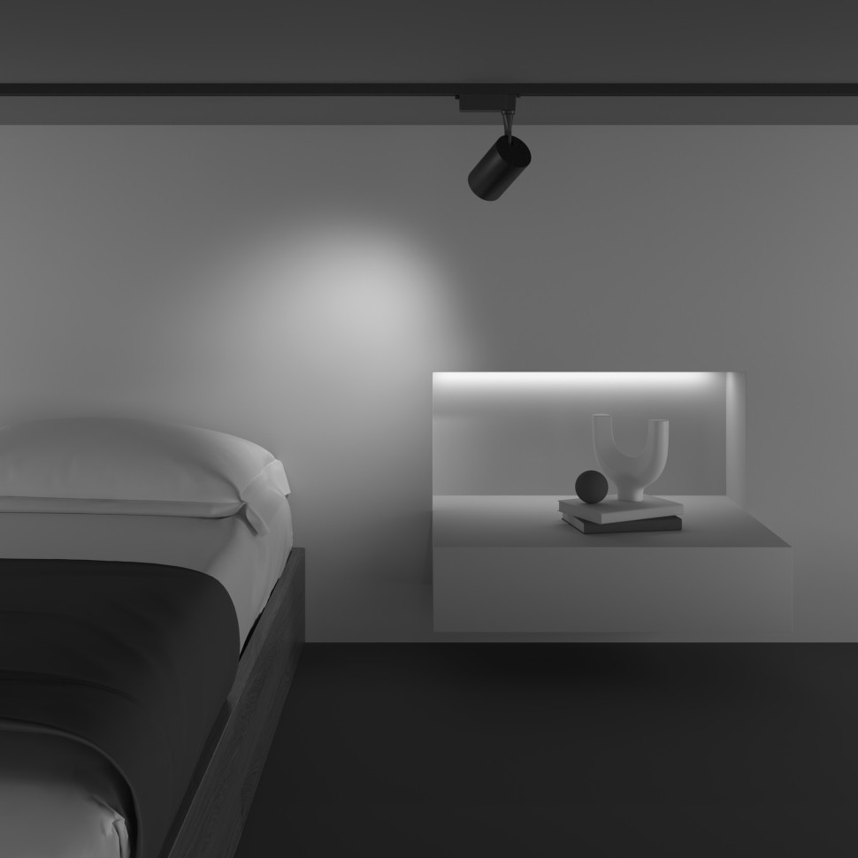 TR003-1-10W4K-M-B Maytoni Technical Черный трековый LED (однофазный) светильник 220V Vuoro Unity, 4000K, 10Вт, угол рассеивания 36° 