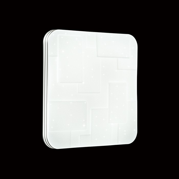 2085/DLN СОНЕКС Настенно-потолочный светильник NORES, пластик/белый, LED 48Вт, 3000/4000/6000K, 410х410мм, IP43