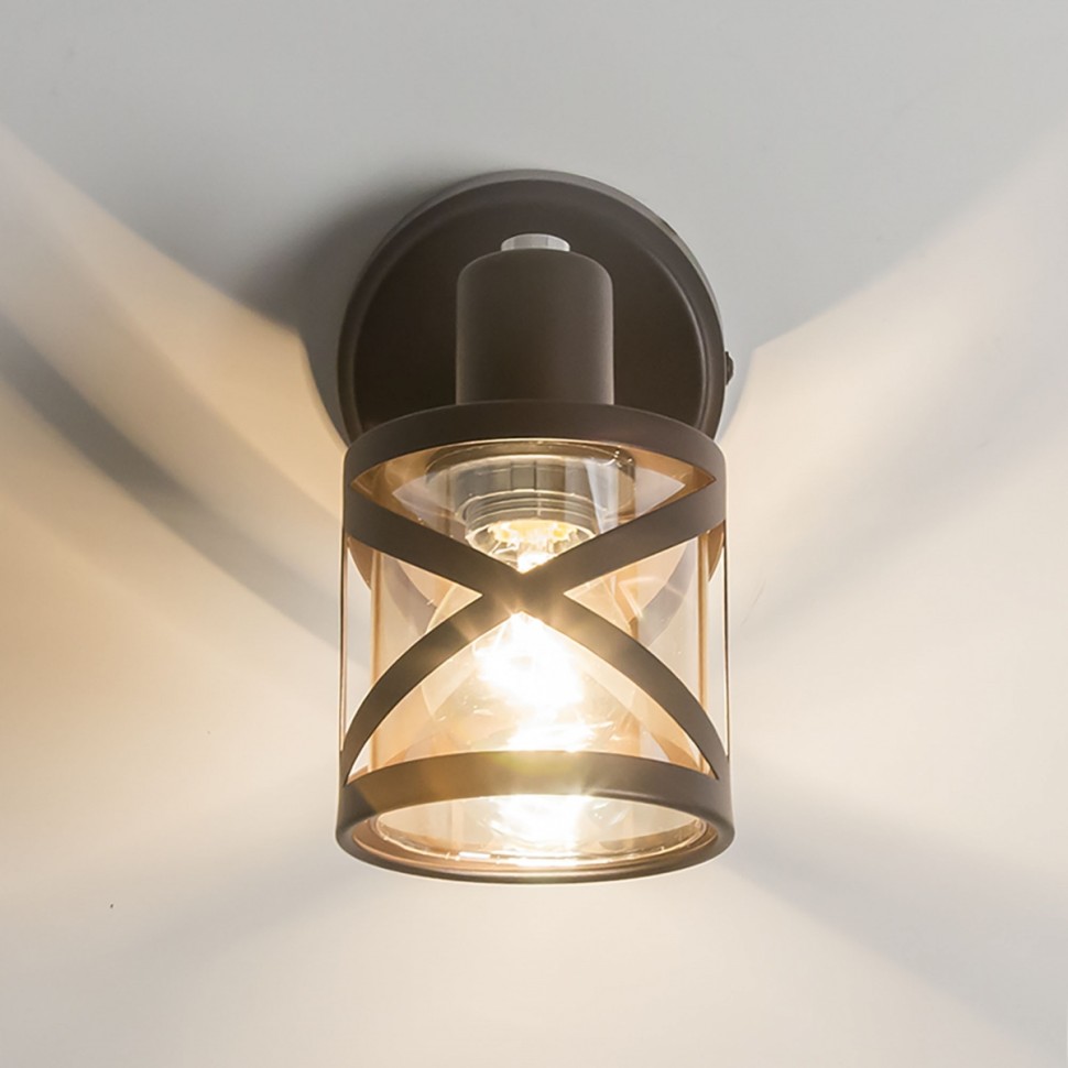 CL536615 CITILUX поворотный спот ГЕССЕН с выключателем, коричневый/янтарный, E14*1*60W