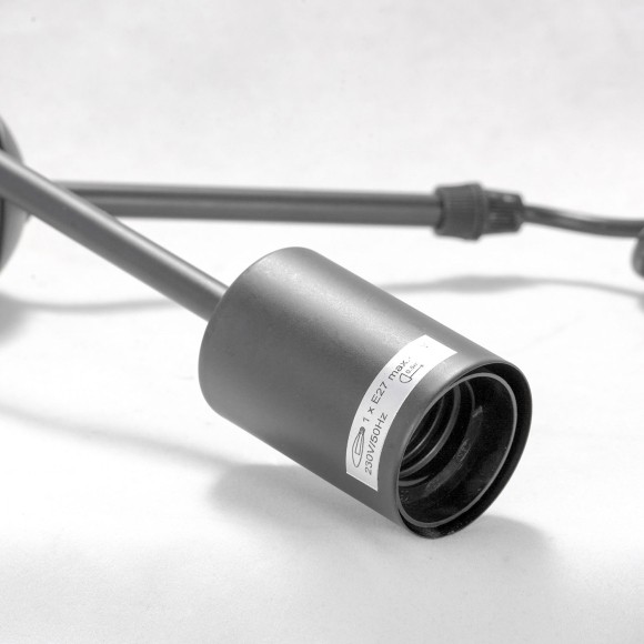 LSP-8271 LUSSOLE LGO подвесной черный светильник Kenner, E27*5*40W