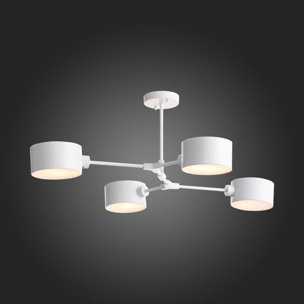 SLE183502-04 EVOLUCE белый потолочный светильник на штанге Gimento, E14*4*40W