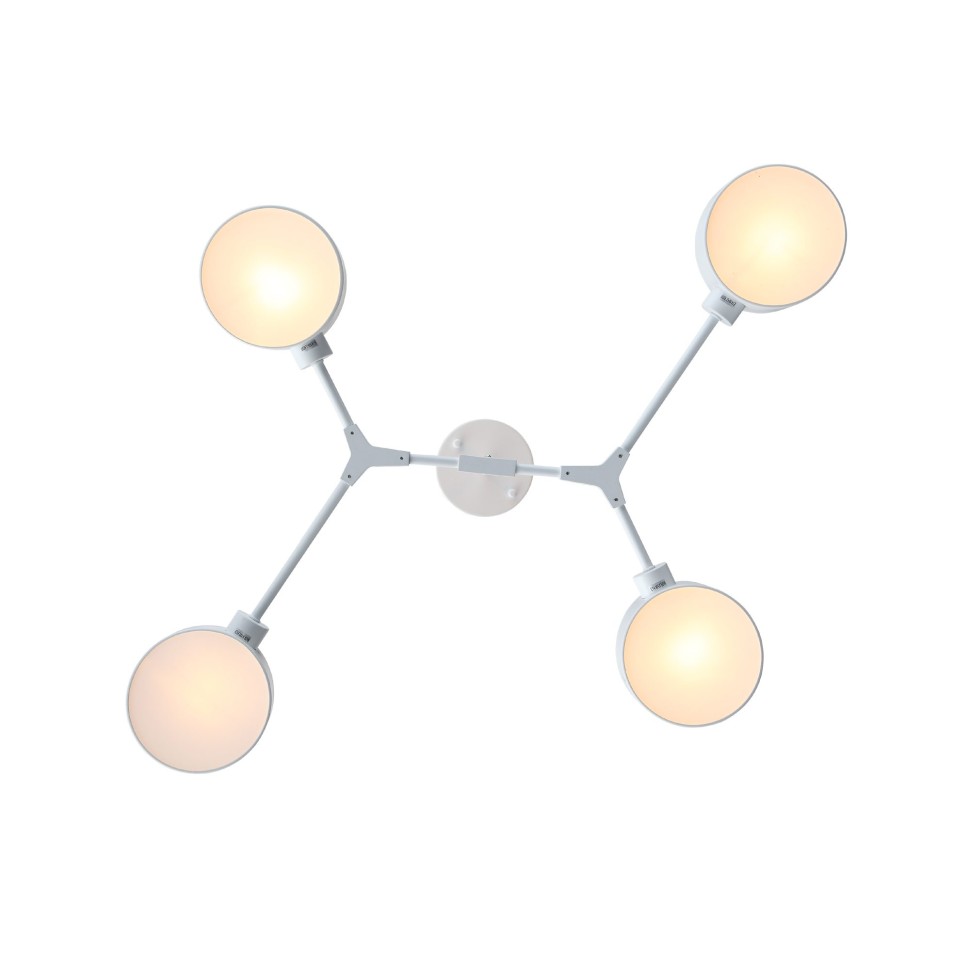 SLE183502-04 EVOLUCE белый потолочный светильник на штанге Gimento, E14*4*40W