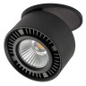 213807 LIGHTSTAR Встраиваемый черный светодиодный светильник Forte Inca, 15W, 3000K, 1400Lm, 80мм диаметр