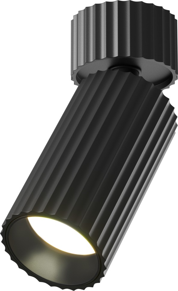 C108CL-01-GU10-B MAYTONI черный настенно-потолочный накладной светильник спот Calipso