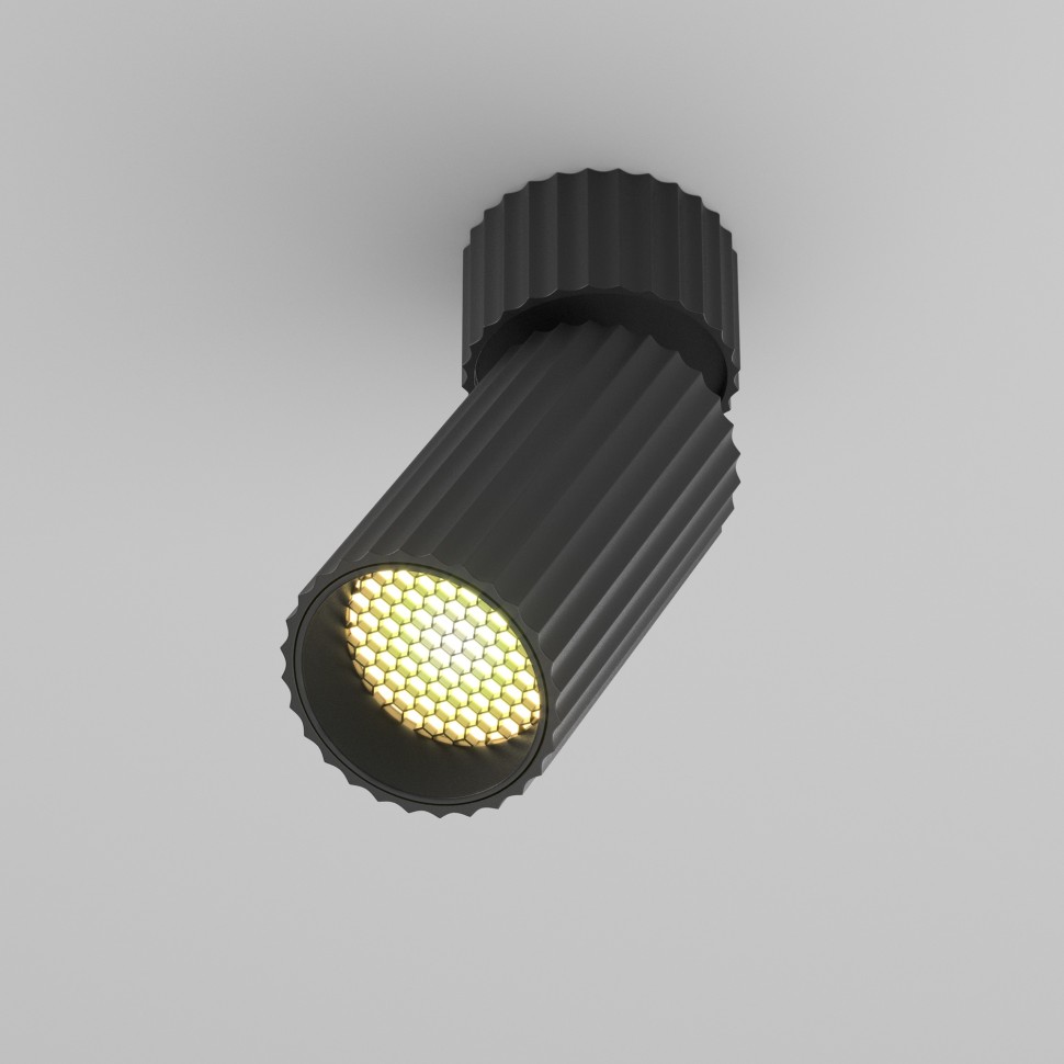 C108CL-01-GU10-B MAYTONI черный настенно-потолочный накладной светильник спот Calipso