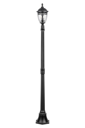 86308 Bl OASIS LIGHT черный уличный столб 186см, IP44, E27*1*100W