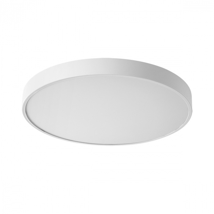 7755/70L SONEX MITRA Белый накладной/подвесной светодиодный светильник QUASAR - 2й свет LED (60W+10W) 3000K+3000K, металл/акрил, 60см диаметр