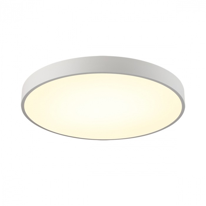 7755/70L SONEX MITRA Белый накладной/подвесной светодиодный светильник QUASAR - 2й свет LED (60W+10W) 3000K+3000K, металл/акрил, 60см диаметр