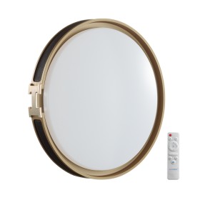 7667/EL SONEX COLOR Настенно-потолочный светильник FAVEMO BLACK, пластик/черный/золото, с пультом LED 70Вт 3000-6000К, 505мм, IP43