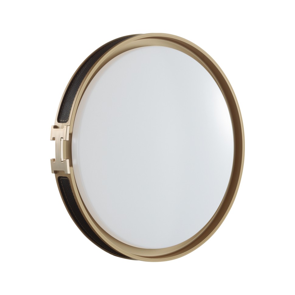 7667/EL SONEX COLOR Настенно-потолочный светильник FAVEMO BLACK, пластик/черный/золото, с пультом LED 70Вт 3000-6000К, 505мм, IP43