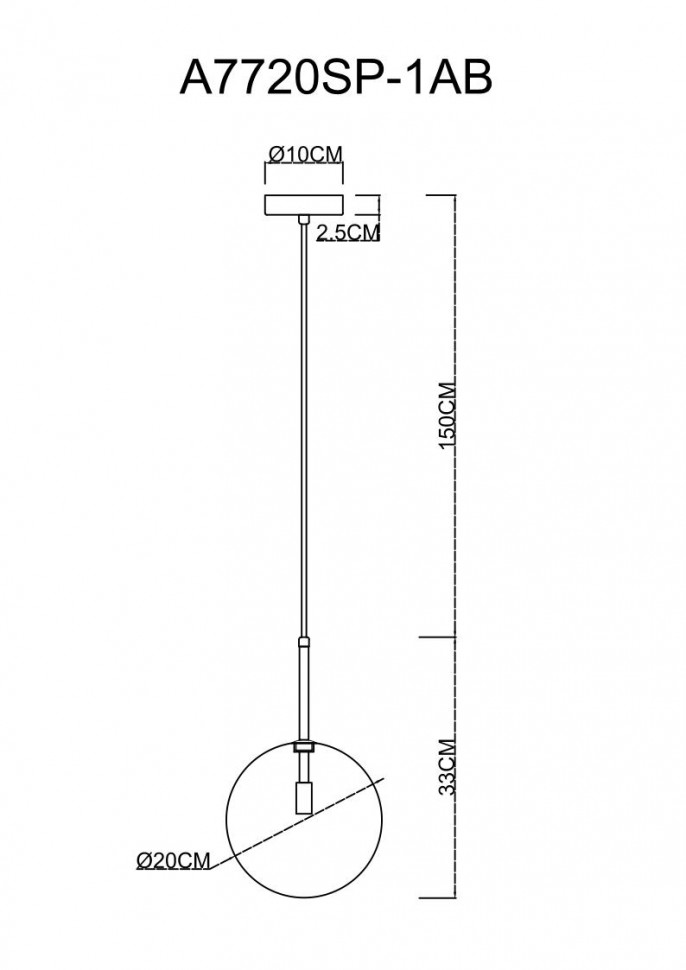 A7720SP-1AB  Artelamp Подвесной светильник Cameron