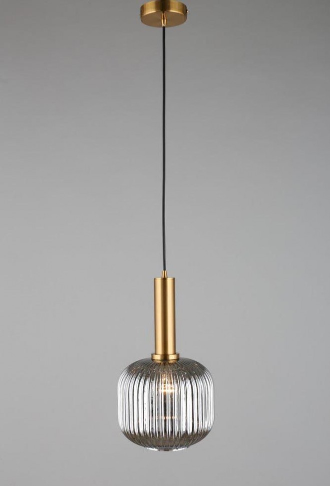 OML-99426-01 OMNILUX Triscina подвесной светильник 20см диаметр, бронза, серый