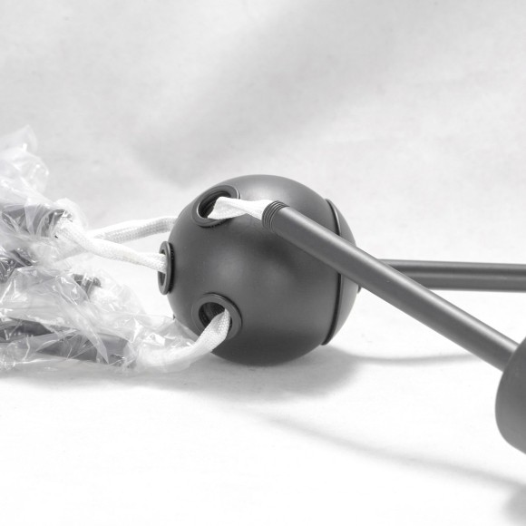 GRLSP-8271 LUSSOLE LGO подвесной черный светильник Kenner, E27*5 в комплекте