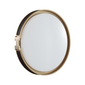 7667/DL SONEX COLOR Настенно-потолочный светильник FAVEMO BLACK, пластик/черный/золото, 48Вт 4000К, 405мм, IP43