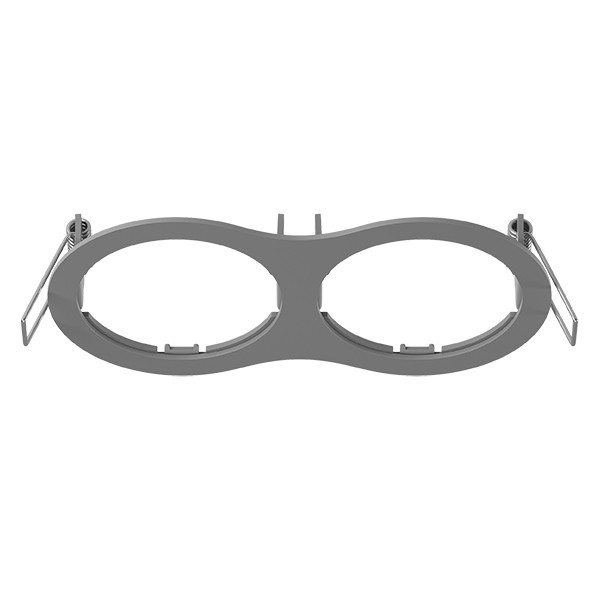 217629 Lightstar Рамка серая INTERO 16 DOUBLE ROUND