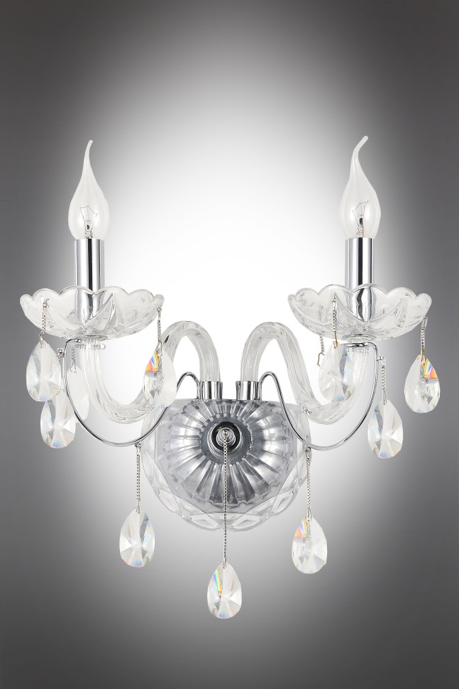 OML-70201-02 OMNILUX хрустальное бра Valledoria, E14*2*40W
