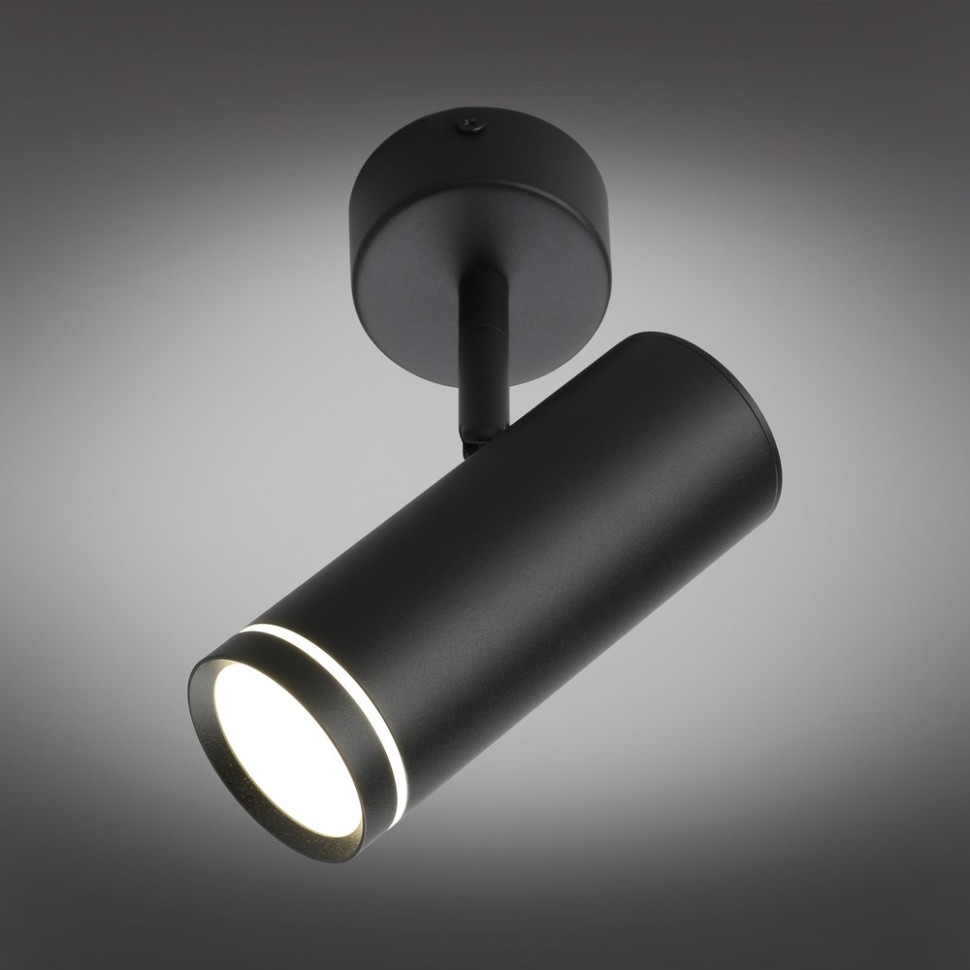 OML-102209-12 OMNILUX черный светодиодный спот Deruta, 12W, 4000K