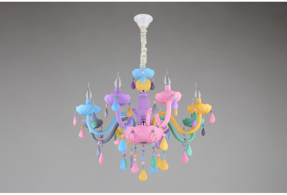 OML-65803-08 OMNILUX Разноцветная подвесная люстра Cavaglia E14*8*40W