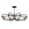 8058/8C LUMION потолочная люстра на штанге Almira E27*8*60W черный, медь
