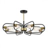 8058/8C LUMION потолочная люстра на штанге Almira E27*8*60W черный, медь