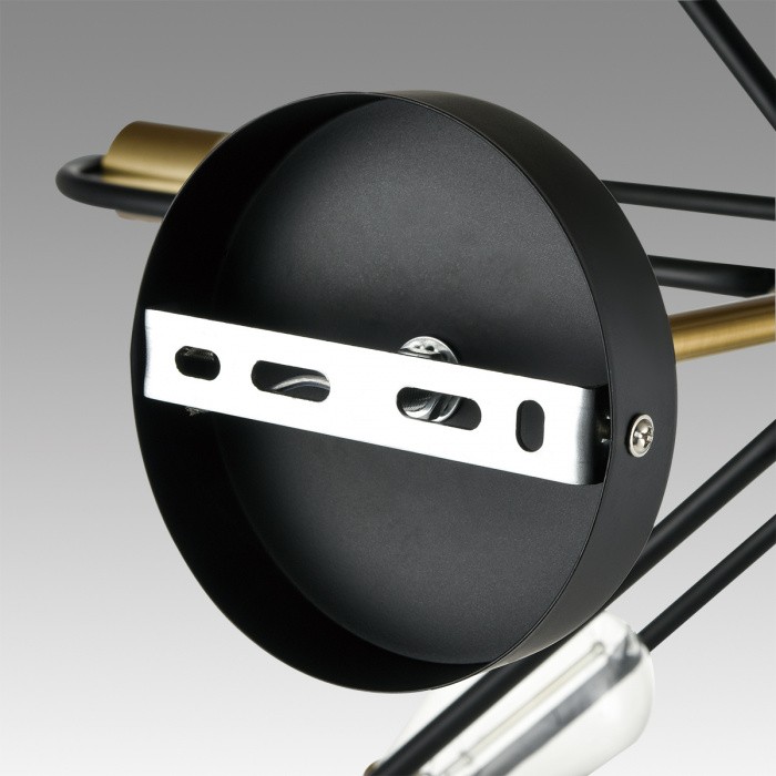 8058/8C LUMION потолочная люстра на штанге Almira E27*8*60W черный, медь