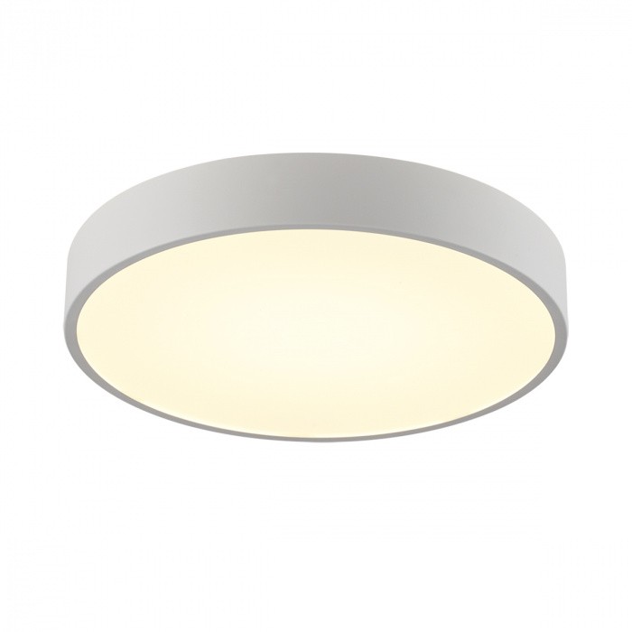 7755/48L SONEX MITRA Белый накладной/подвесной светодиодный светильник QUASAR - 2й свет LED (40W+8W) 3000K+3000K, металл/акрил, 50см диаметр