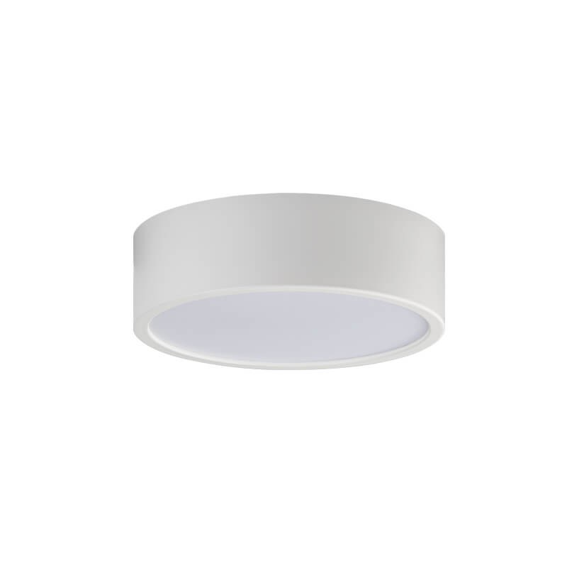 M04-525-125 white 3000K MEGALIGHT белый накладной светодиодный светильник 12W теплый свет, 960Lm, 125мм