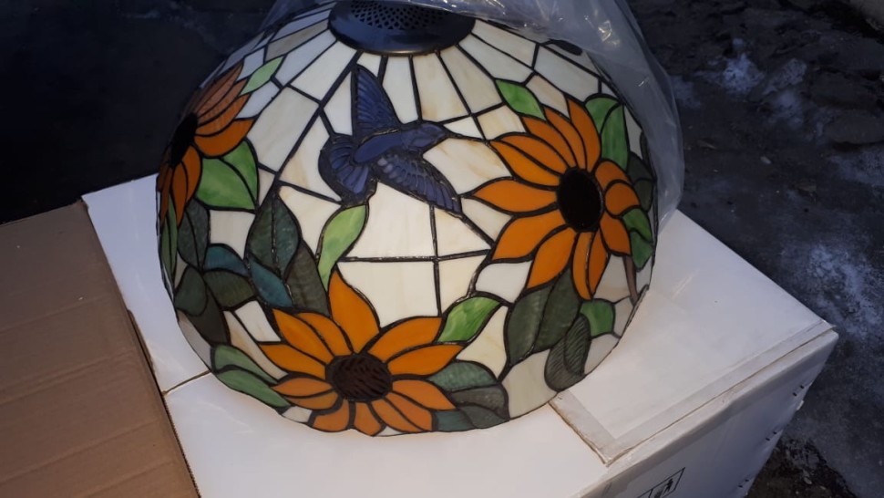 817-806-03 Velante Светильник подвесной в стиле Тиффани