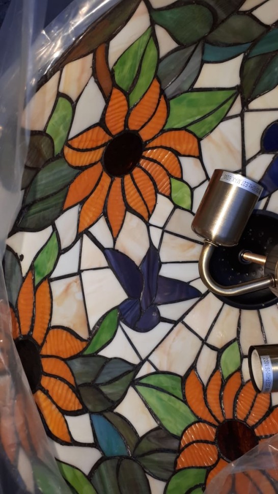 817-806-03 Velante Светильник подвесной в стиле Тиффани