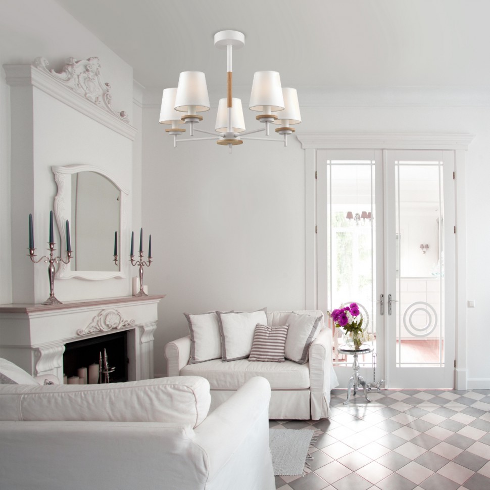 4497/5C LUMION потолочная люстра BETSY в скандинавском стиле, белая